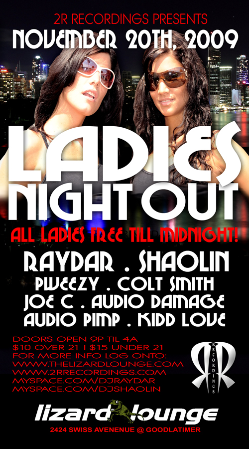 Friday, 11/20/2009 Ladie Night Out