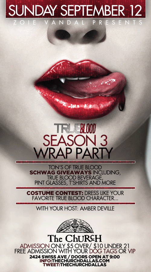 Sunday, 9/12/2010 True Blood Season 3 wrap party