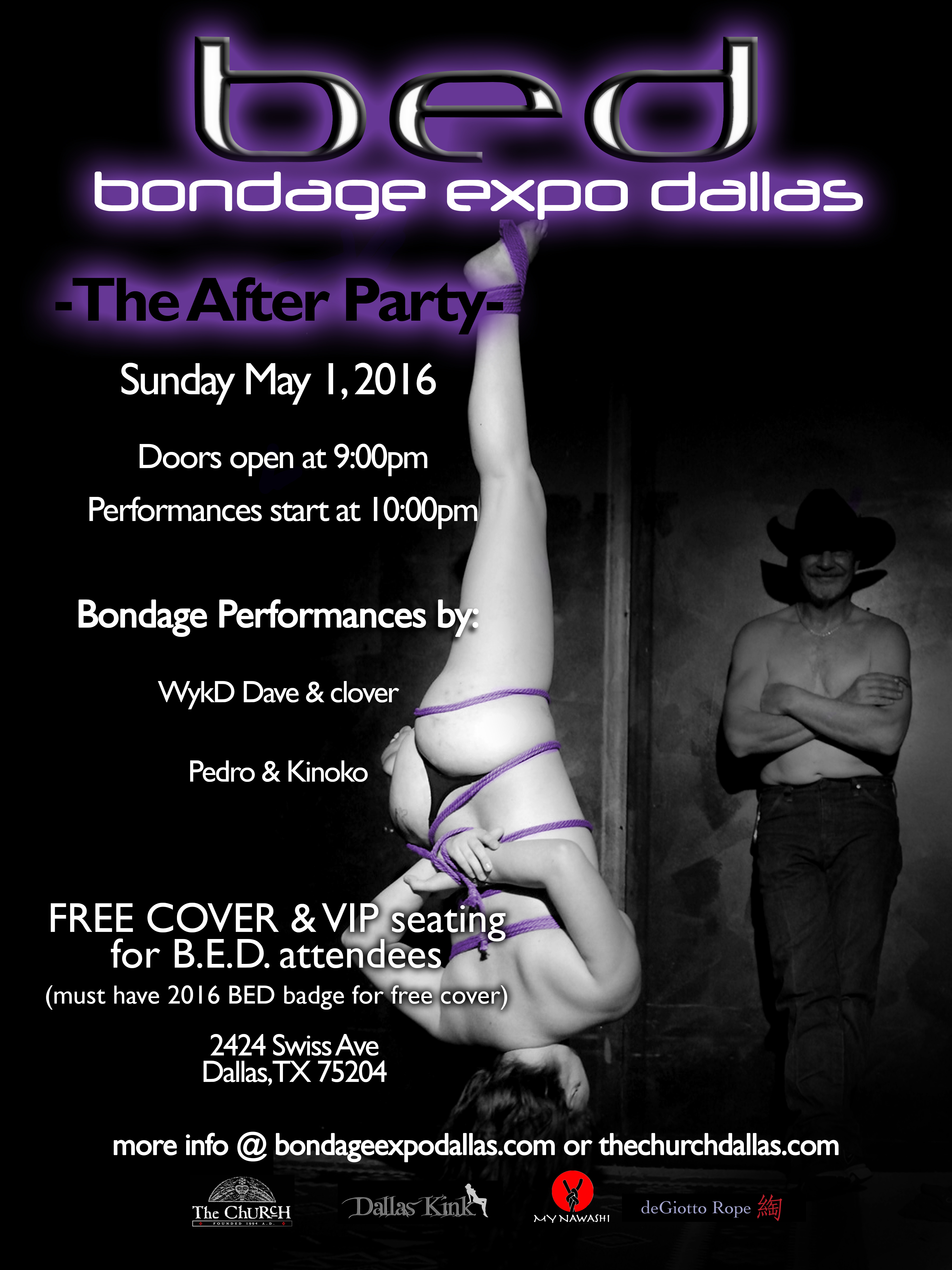 sunday may 1st 2016 dallas kink presents bed closing party at dallas flyers