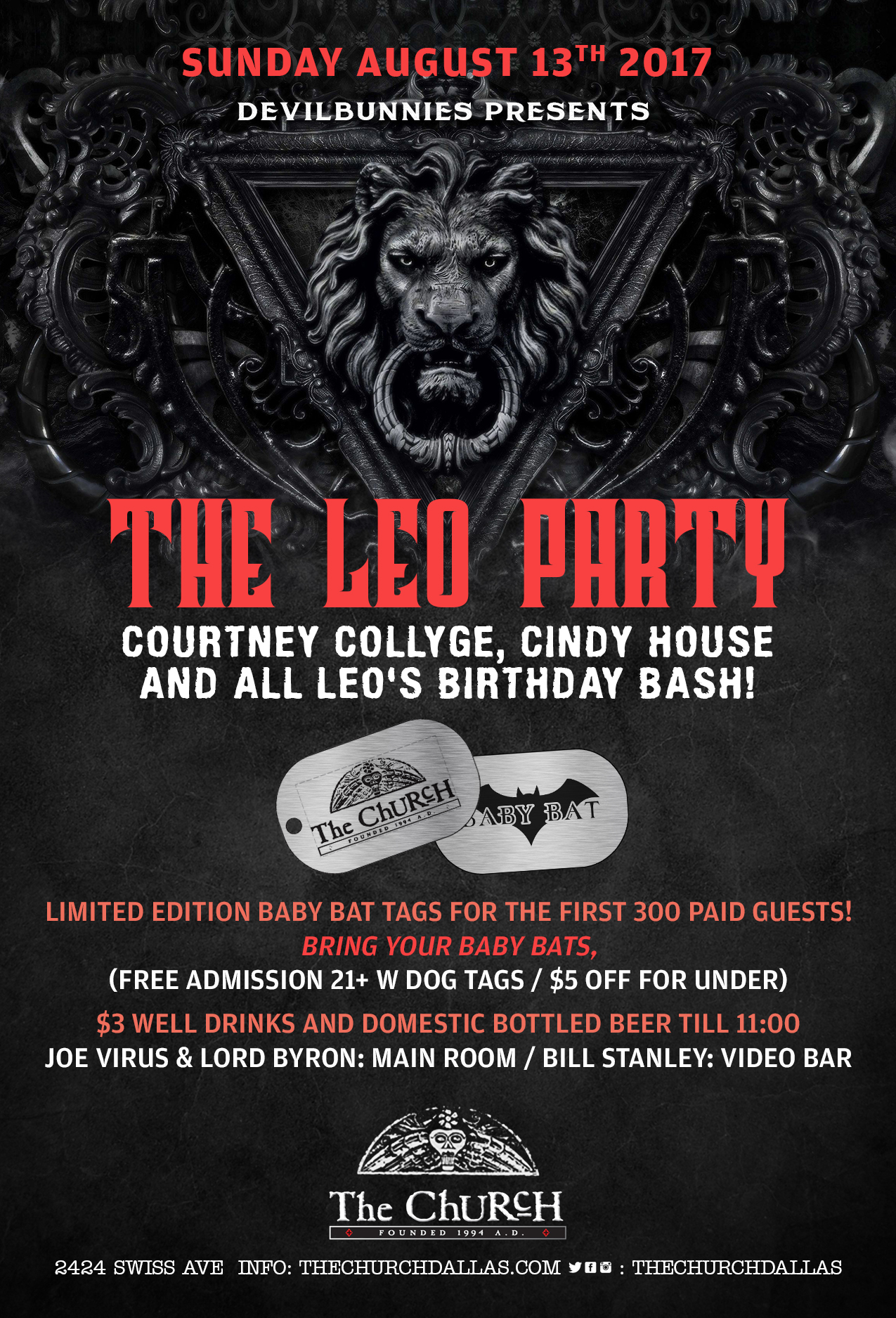 sunday aug 13th 2017 the leo party at the world famous lizard lounge leo party flyer