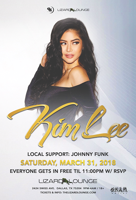 Saturday Mar 31st, 2018 | Kim Lee At The World Famous Lizard Lounge